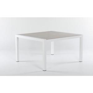 Mesa de aluminio luca blanca de 90x74x102 cm