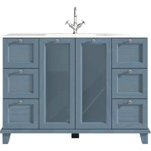 Mueble de baño unike azul 120 x 48 cm