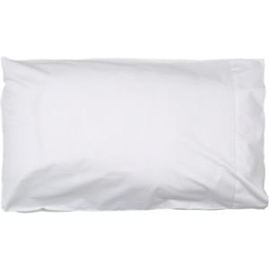 2 fundas de almohada de algodón blanco cama 150 / 160 cm