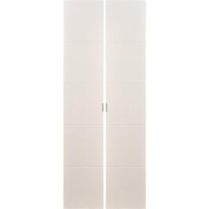 Pack 2 puertas abatibles armario lucerna blanco 30x240x1,9cm
