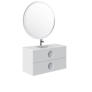 Mueble de baño con lavabo sphere blanco 100x45 cm