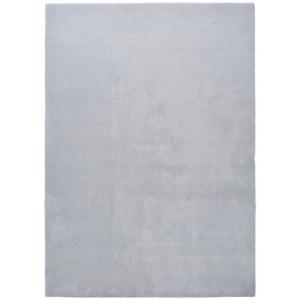 Alfombra poliéster berna gris plata rectangular 160x230cm