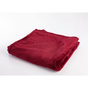 Manta topos rojo 100 % poliéster de 170x130 cm