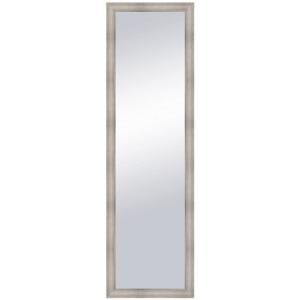 Espejo enmarcado rectangular zoe plata plata 128 x 38 cm