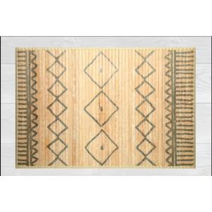 Alfombra bambú kenia grecas natural rectangular 160x230cm