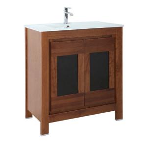 Mueble de baño con lavabo versalles cerezo 80x45 cm