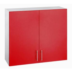 Mueble alto basic rojo fabricado en aglomerado 80 x 70 cm