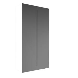Armario ropero puerta abatible spaceo home osaka gris 120x2…