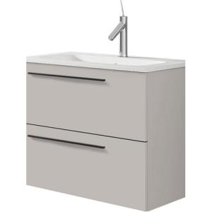 Mueble de baño con lavabo mia beige 60x45 cm