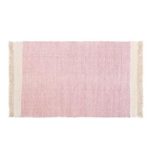 Alfombra pie de cama algodón artile rosa rectangular 80x120…