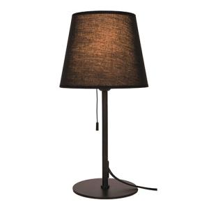 Lámpara de mesa sin fuente de luz inspire junon e27 negro