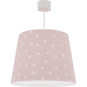 Lámpara de techo star light 1 luz e27 d33 cm rosa infantil