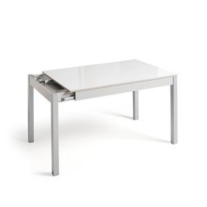 Mesa de cocina rectangular blanco y aluminio atenas de 60 x…