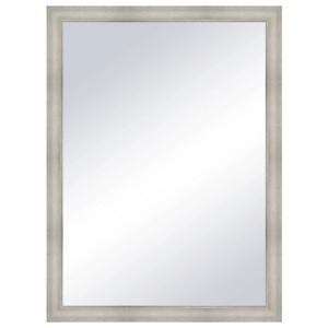 Espejo enmarcado rectangular zoe plata plata 58 x 78 cm
