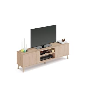 Mueble de tv oslo roble aurora 50x160x40cm (anchoxaltoxfond…