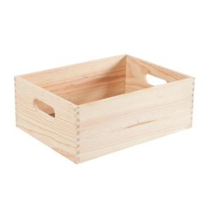 Caja de madera de 15x40x30 cm y capacidad de 18l