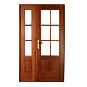 Puerta abatible atenas sapelly line plus con cristal sapell…