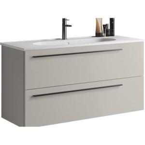 Mueble de baño con lavabo mia beige 100x45 cm