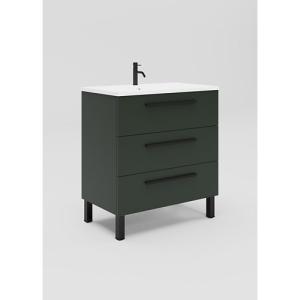 Mueble de baño madrid verde 80 x 45 cm