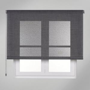 Estor enrollable translúcido screen texture gris de 120x250…