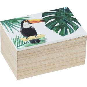 Caja tucan multicolor 10x8 cm