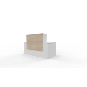 Mesa de escritorio de melamina new pano beige de 74x80x60cm