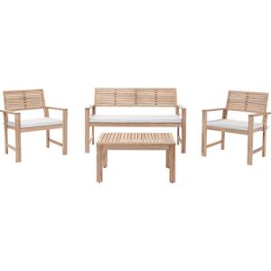 Set de sofás y mesa baja naterial solis de madera para 4 pe…
