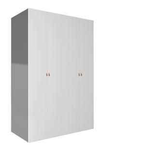 Armario ropero puerta abatible spaceo home macao gris 160x2…
