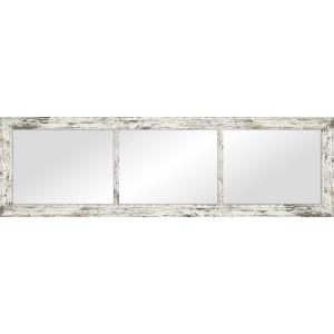 Espejo enmarcado rectangular harry triptico blanco 129 x 39…