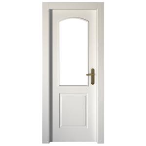 Puerta abatible berlin blanca line plus con cristal blanco…