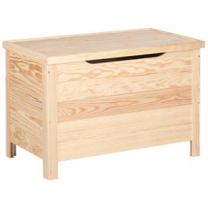 Baúl de madera de 48x70x40 cm y capacidad de 85l