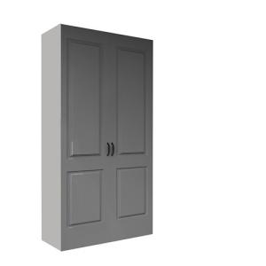 Armario ropero puerta abatible spaceo home marsella gris 12…