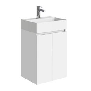 Mueble de baño con lavabo espacio m blanco 45x35 cm