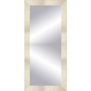 Espejo enmarcado rectangular espiral gris 152 x 57 cm