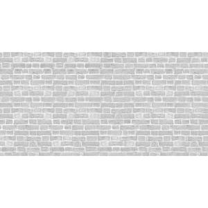 Revestimiento adhesivo mural gris / plata brick de1 x 2m