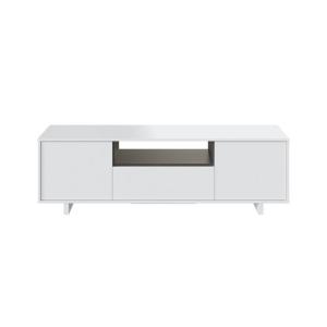 Mueble de tv zaida blanco brillo y gris ceniza 46x150x41cm…