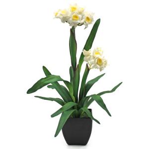 Planta artificial orquidea blanca de 50 cm de altura en mac…