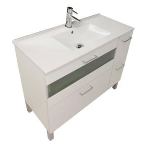 Mueble de baño con lavabo fox blanco 100x45 cm