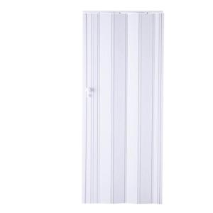 Puerta plegable de pvc fresno blanco 85 x 205 cm