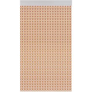 Cortina de puerta pvc cadena marrón 100 x 235 cm