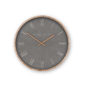 Reloj de pared nordic redondo gris de 30 cm
