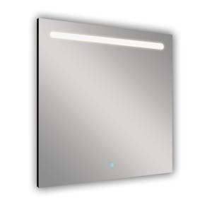 Espejo de baño con luz led push 80 x 80 cm