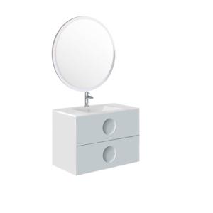 Mueble de baño con lavabo sphere blanco 80x45 cm
