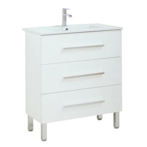 Mueble de baño con lavabo madrid blanco 60x40 cm