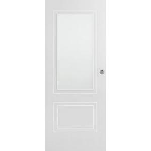 Puerta corredera boston blanco con cristal de 92.5 cm con u…
