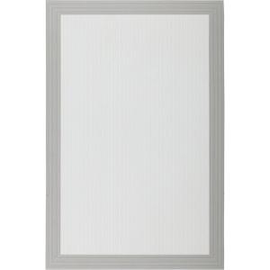 Alfombra interior/exterior teplon   nieve blanco/gris recta…