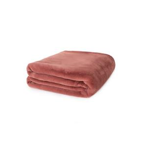 Manta soft blush rosa 100 % poliéster de 170x130 cm