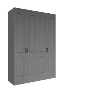 Armario ropero puerta abatible spaceo home marsella gris 16…