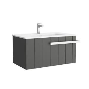 Mueble de baño con lavabo atelier gris 85x45 cm