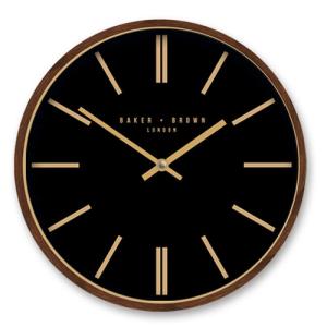Reloj de pared redondo garnick negro de 30 cm